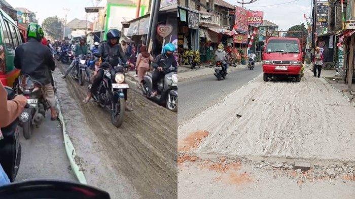 Tidak Sabar Jalan Besar di Cimahi Lakukan Pengecoran Ulang